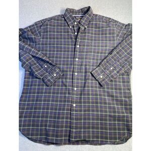VTG, American Living Men's Button Down Shirt, Plaid, Long Sleeves, Collar, XL‎
